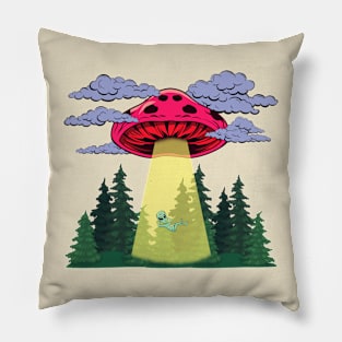 Mushroom UFO Pillow