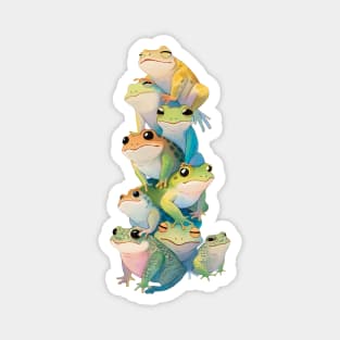 Frog Pile Magnet