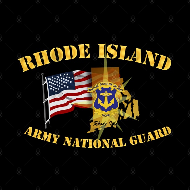 Rhode Island - ARNG w Flag by twix123844