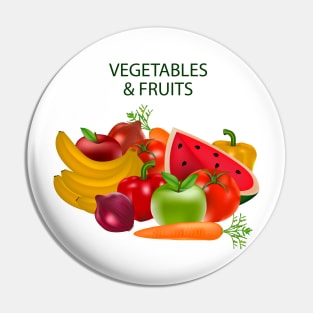 Vegetables & Fruits Pin