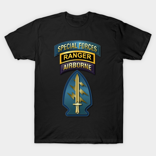 SOF - Special Forces - Ranger -SSI V1 - Special Forces United States Army - T-Shirt