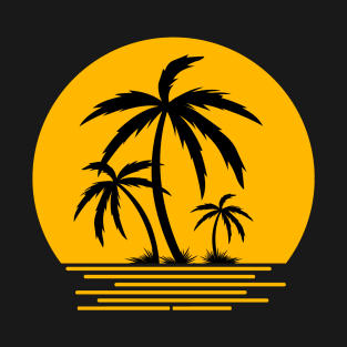 Coconut Tree Sunset T-Shirt
