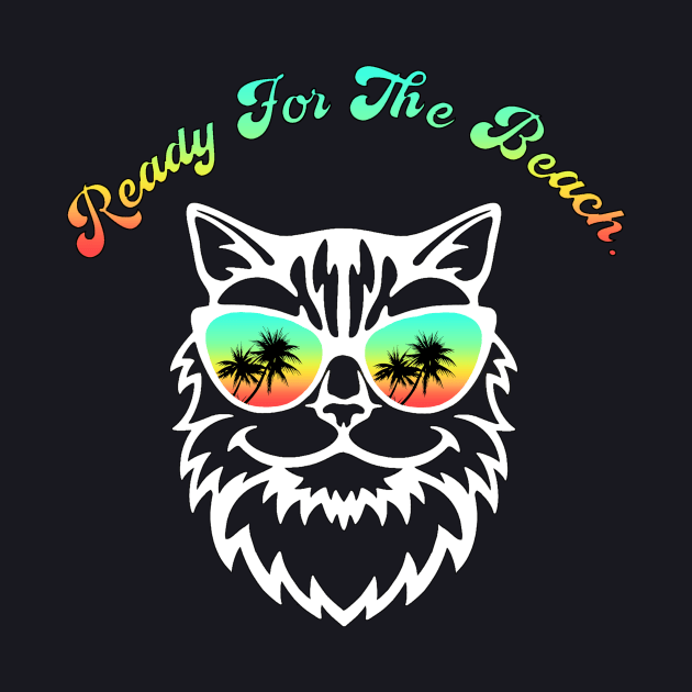 Ready For The Beach Cat With Sunglasses by SpecialTs