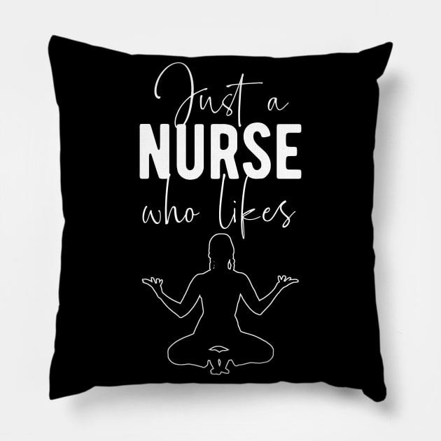 Nurse Yogi - Yoga Fan Pillow by BlueTodyArt