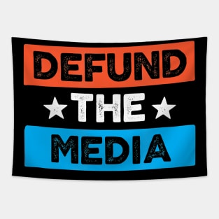 Defund the Media Protest Vintage Social Distance Tapestry