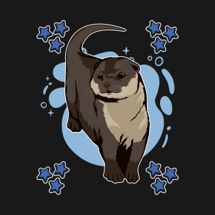 Sea Otter Blue Design Otter T-Shirt