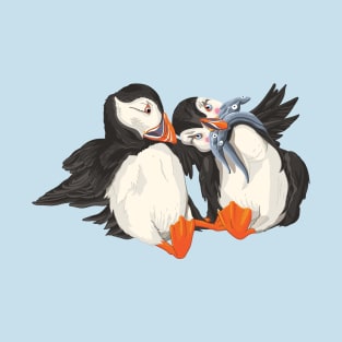 Hugging Puffins T-Shirt