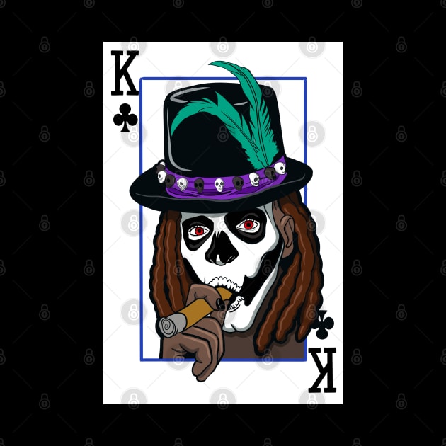 Voodoo King of Clubs by Drawn2life