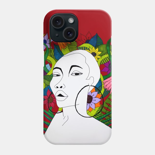 Black Mother Nature Phone Case by JadeHylton