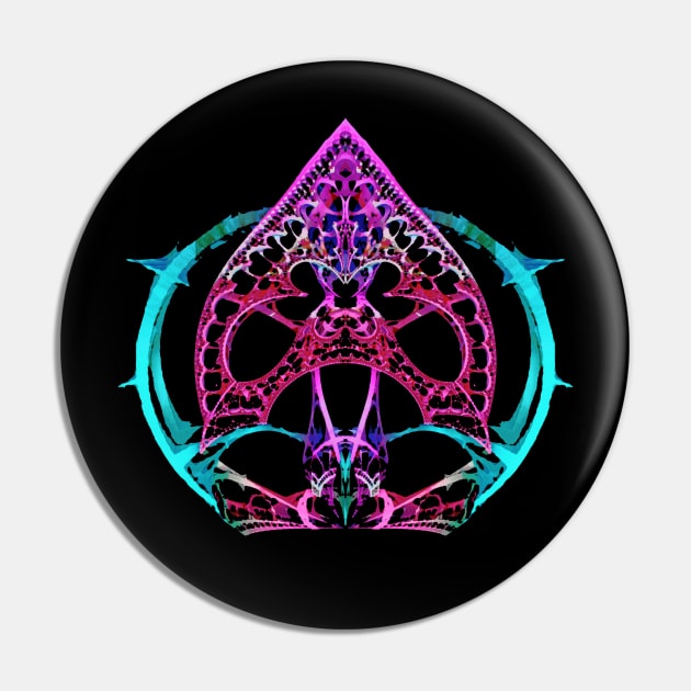 Fractal Ace of Spades Pin by dammitfranky