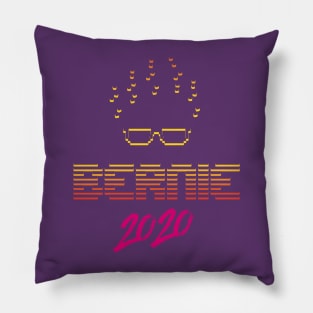 Bernie 2020 Vaporwave Style Pillow