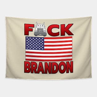 F-CK BRANDON FREEDOM CONVOY - TRUCKERS FOR FREEDOM - USA FREEDOM CONVOY 2022 TRUCKERS RED LETTERS Tapestry