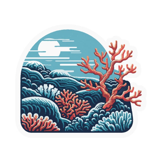 Coral Reef Japanese Art by SeaLife