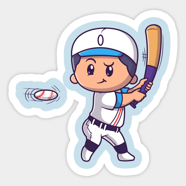 baseball player cartoon