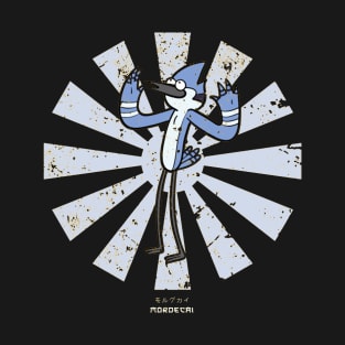 Mordecai Retro Japanese Regular Show T-Shirt