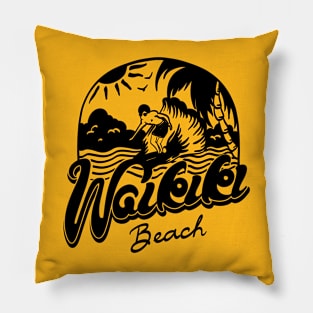 Waikiki Beach Surf Vocation Pillow