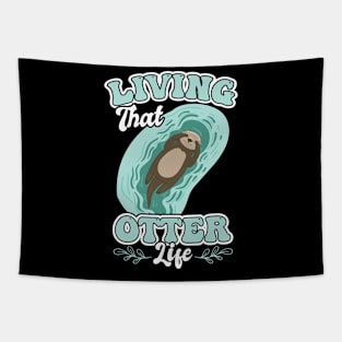 Living That Otter Life Tapestry