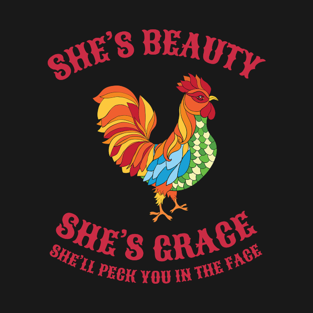 She's Beauty She's Grace Chicken Farmer Countryside by Dr_Squirrel