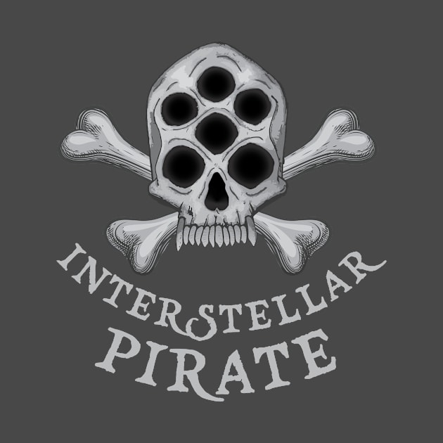 Interstellar space pirate skull crossbones by HurdyGurdy