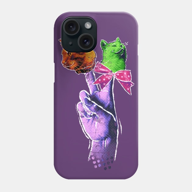 Peace Meow Phone Case by klawzie