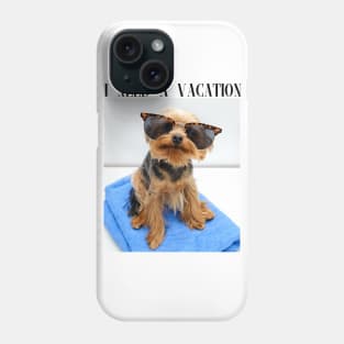 Cute Yorkie Vacation Photo Phone Case