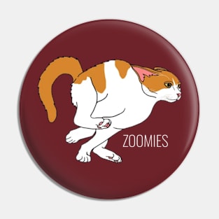 Zoomies Cat Pin