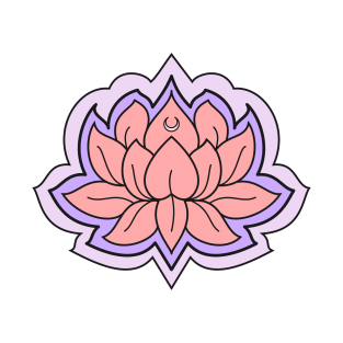 Lotus Flower Colorful Yoga 2 T-Shirt