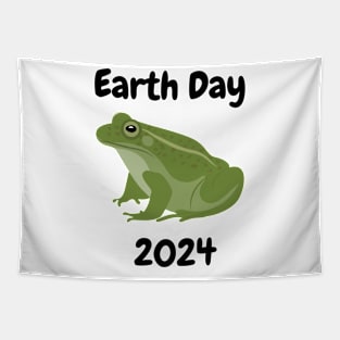 Earth Day Frog 2024 Tapestry