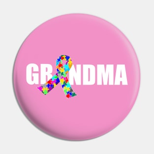 Cute Autism Grandma Pin