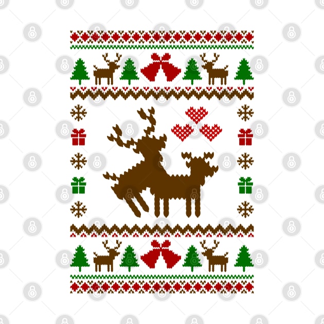 Ugly Frisky Deer Ugly Sweater by Hobbybox