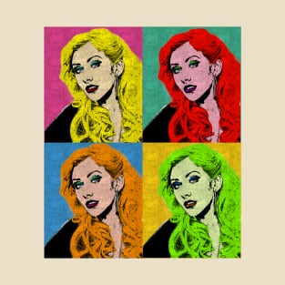 christina aguirela 80s Pop Art Style T-Shirt