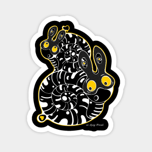 8 Snails / white_black edition Magnet