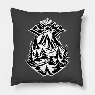 ICONIC DISTRESSED OF MOUNTAIN OF PALM TREE - TEE Pillow