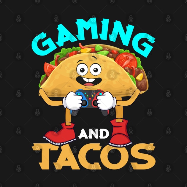 Gaming Tacos Funny Taco Game Controller Gift by BadDesignCo