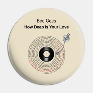 HOW DEEP IS YOUR LOVE LYRICS ILLUSTRATIONS Pin