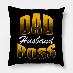 Dad Husband Boss Pillow