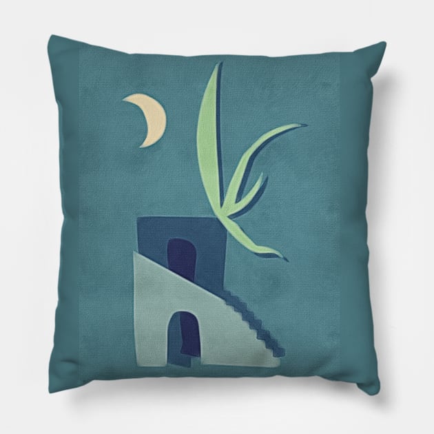 Moon House Pillow by OZOROZO