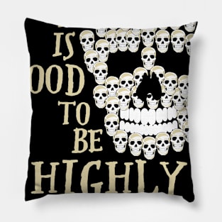 Skull highly skulled (skilled) Pillow