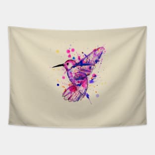 Hummingbird Watercolor Tapestry