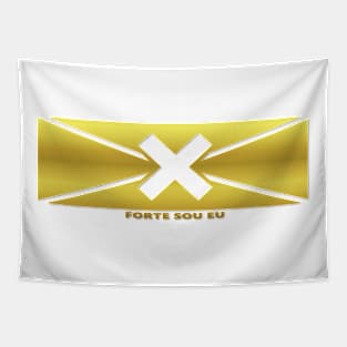 STRONG. FORTE SOU EU. GOLD. SAMER BRASIL Tapestry