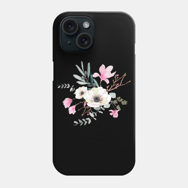 Bouquet Rosa Phone Case by AnisIllustration