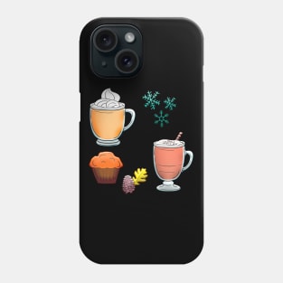 Christmas Hot Drinks & CupCake Phone Case