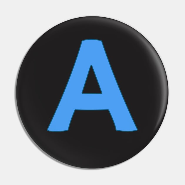 letter a blue Pin by persa