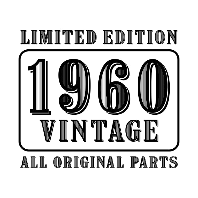 All original parts vintage 1960 limited edition birthday by colorsplash