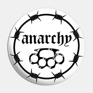 Anarchy Brass knuckles Pin