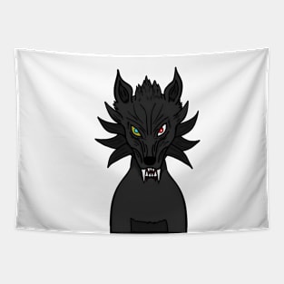 BussyWolves dark wolf Tapestry