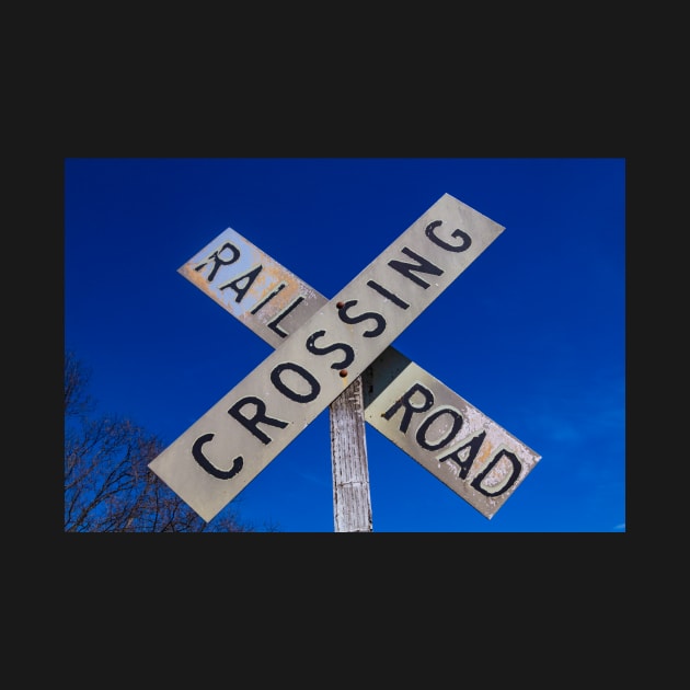 Old Railroad Crossing Sign by photogarry