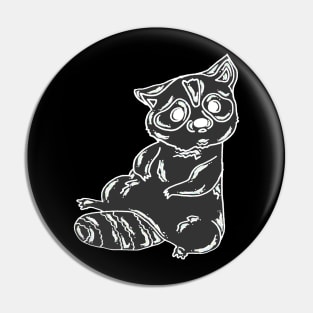 Bubble Racoon Pin