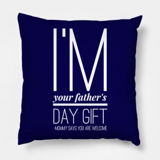 Funny Father's day T-shirt Pillow