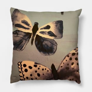 Blue Butterflies Pillow